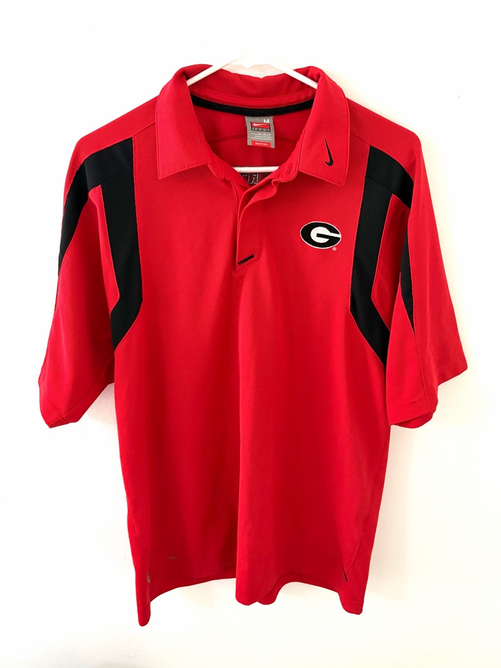 Vintage Y2K Nike Team UGA Georgia Bulldogs Performance Polo, Size: Medium